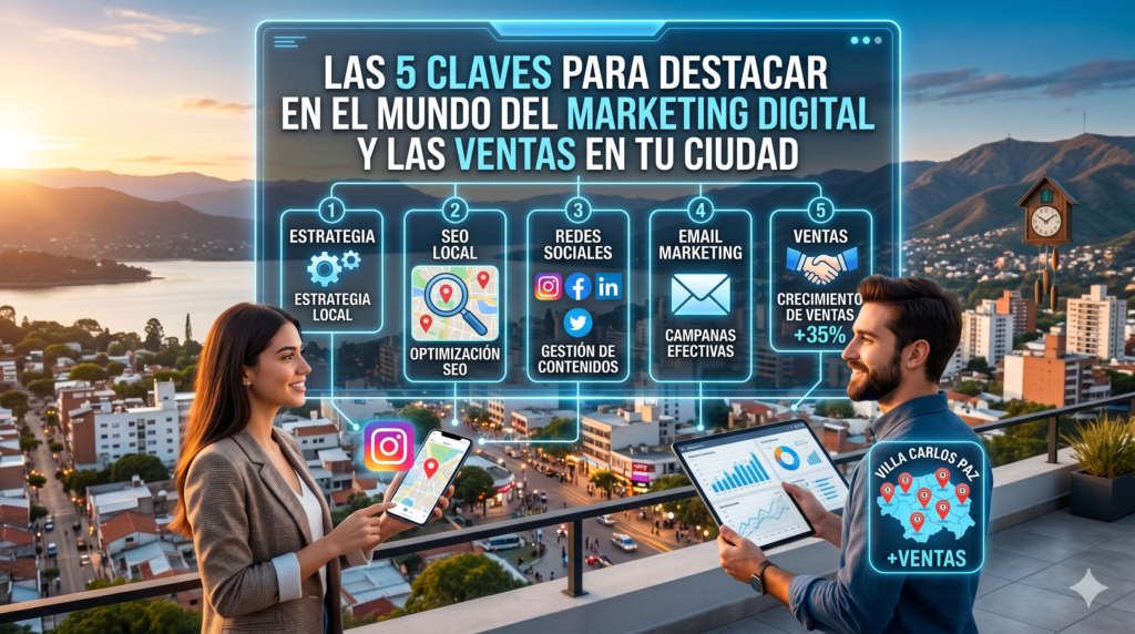 Las 5 claves para destacar en el mundo del marketing digital y las ventas en tu ciudad