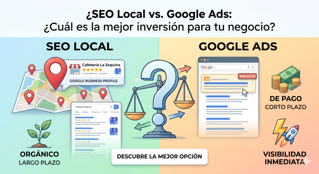 SEO Local vs. Google Ads ¿Cuál es la mejor inversión para tu negocio