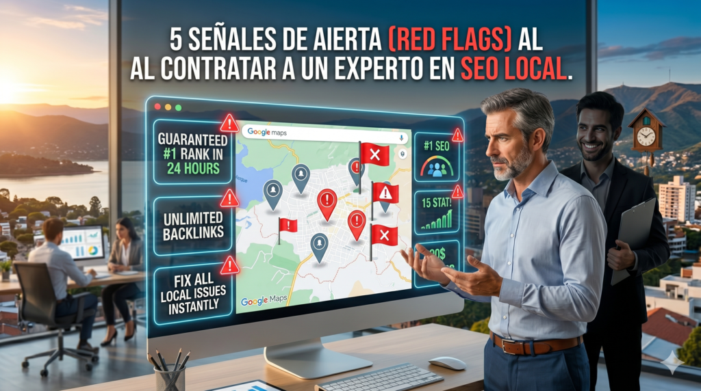 5 señales de alerta (Red Flags) al contratar a un experto en SEO Local