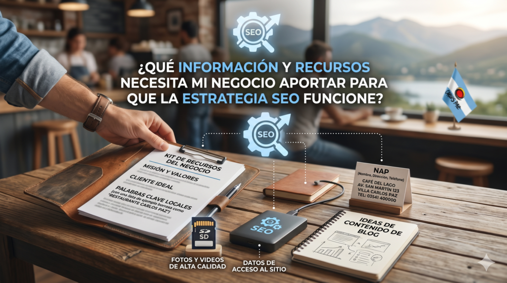 ¿Qué información y recursos necesita mi negocio aportar para que la estrategia SEO funcione