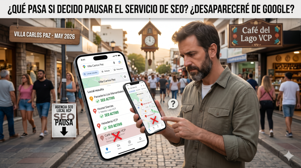 ¿Qué pasa si decido pausar el servicio de SEO ¿Desapareceré de Google
