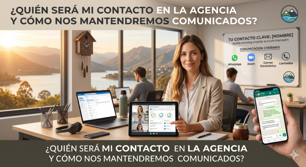 ¿Quién será mi contacto en la agencia y cómo nos mantendremos comunicados