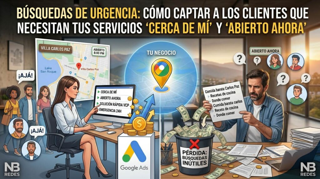 Búsquedas de urgencia ¿Cómo captar a los clientes que necesitan tus servicios cerca de mí y abierto ahora?