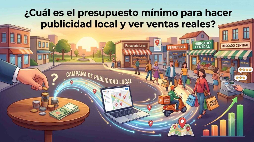 ¿Cuál es el presupuesto mínimo para hacer publicidad local y ver ventas reales?