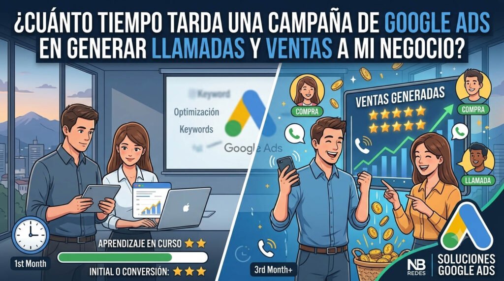 ¿Cuánto tiempo tarda una campaña de Google Ads en generar llamadas y ventas a mi negocio ?